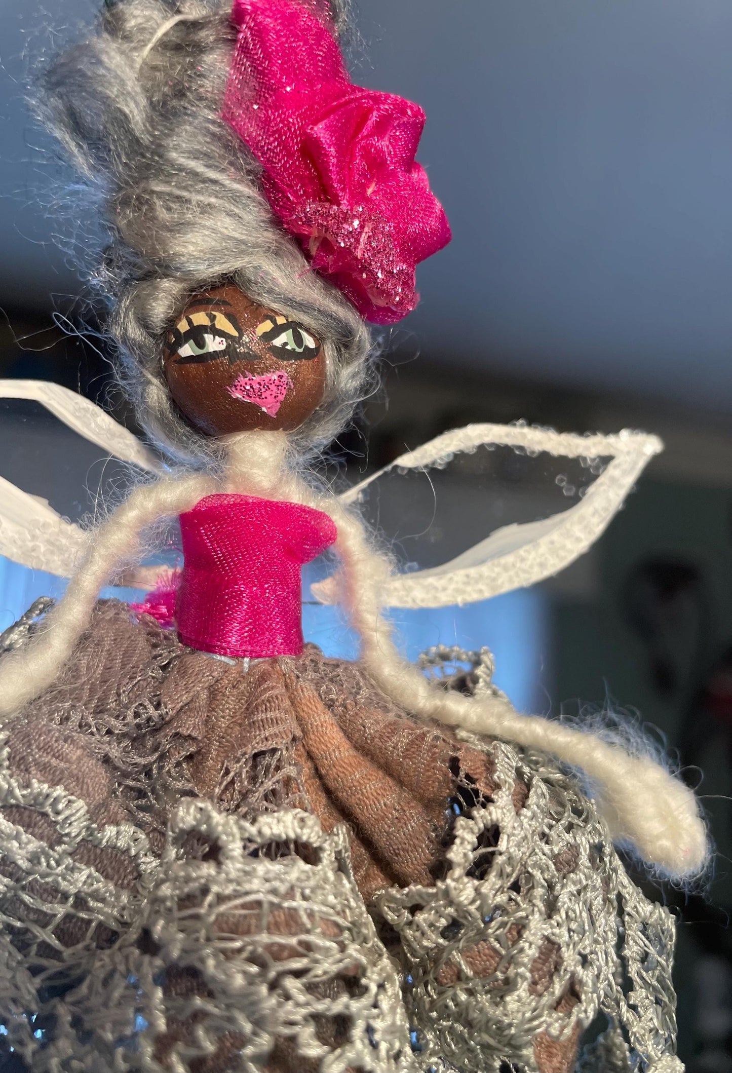 Hot Pink Fairy: Spread Your Wings Handmade Ornament