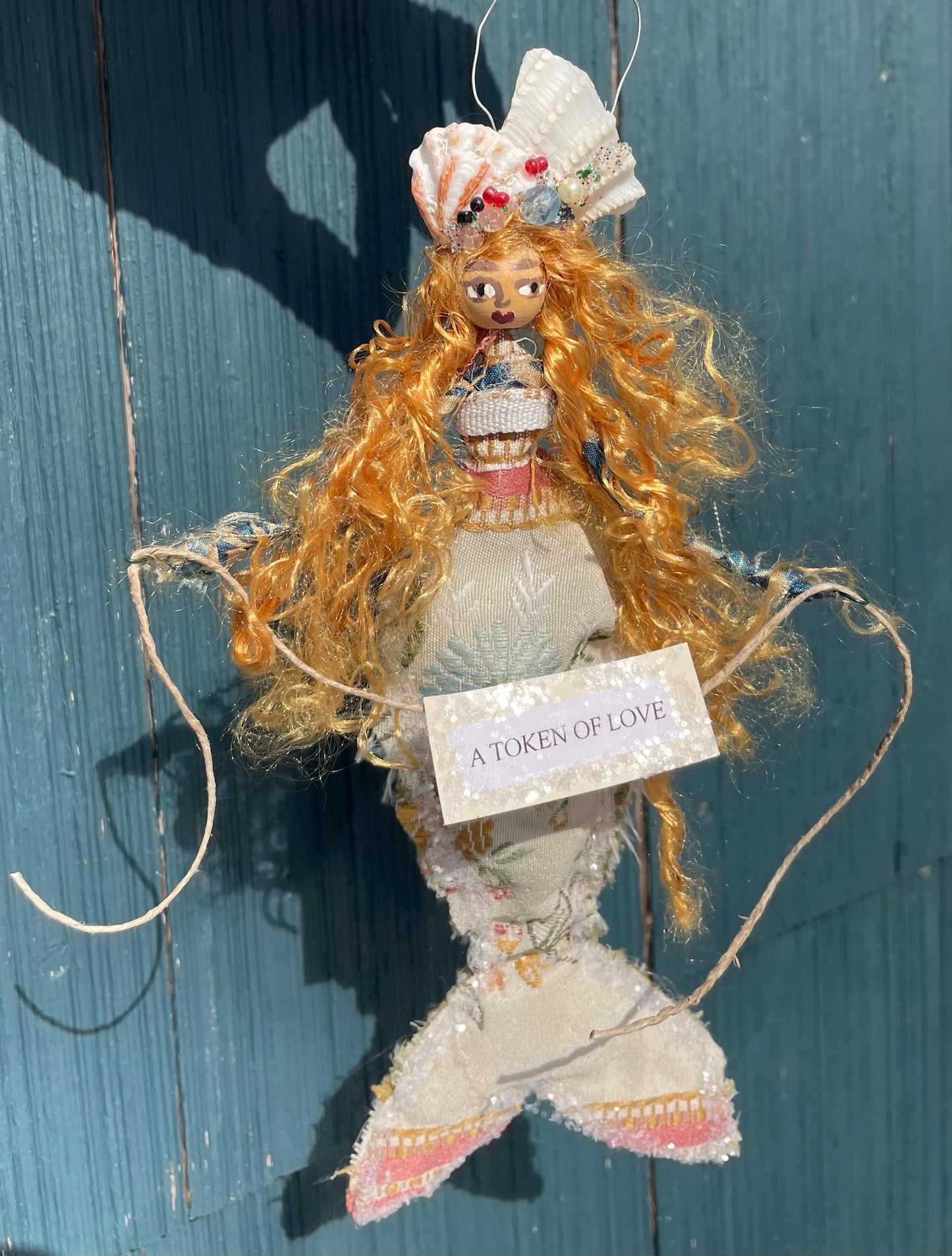 Mermaid keepsake with Token of Love message