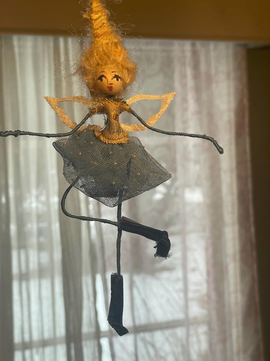 Betty Bouffant Customized Fairy: Sparkle Wings,Velvet Shoes and Tulle Tutu Ballerina Doll