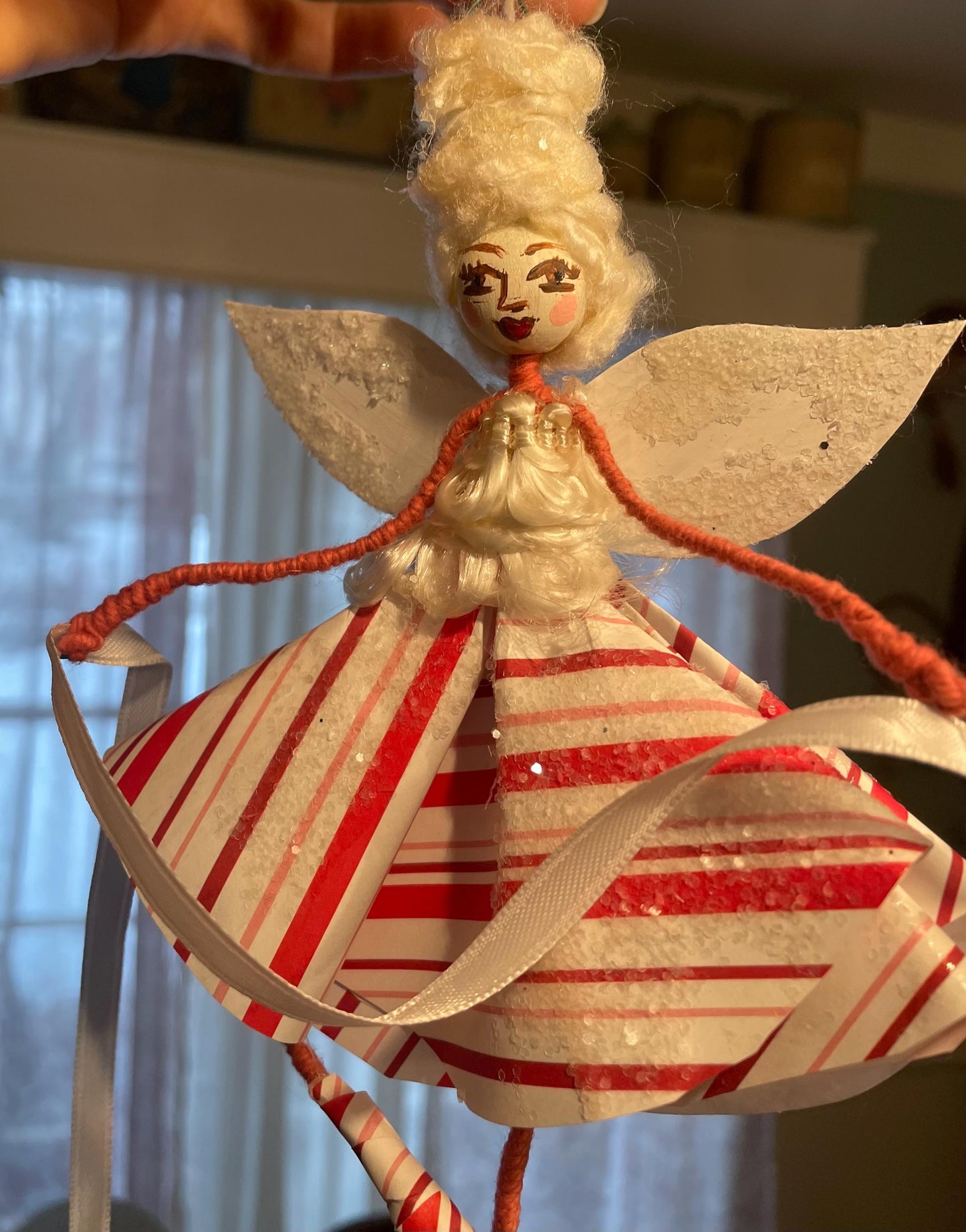 Handmade Fairy: Candy canes and Sugar Plums 10 inch Ornament