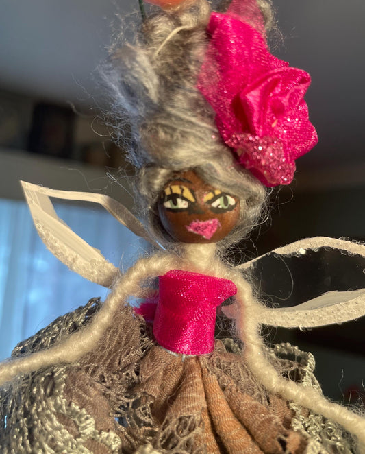 Hot Pink Fairy: Spread Your Wings Handmade Ornament