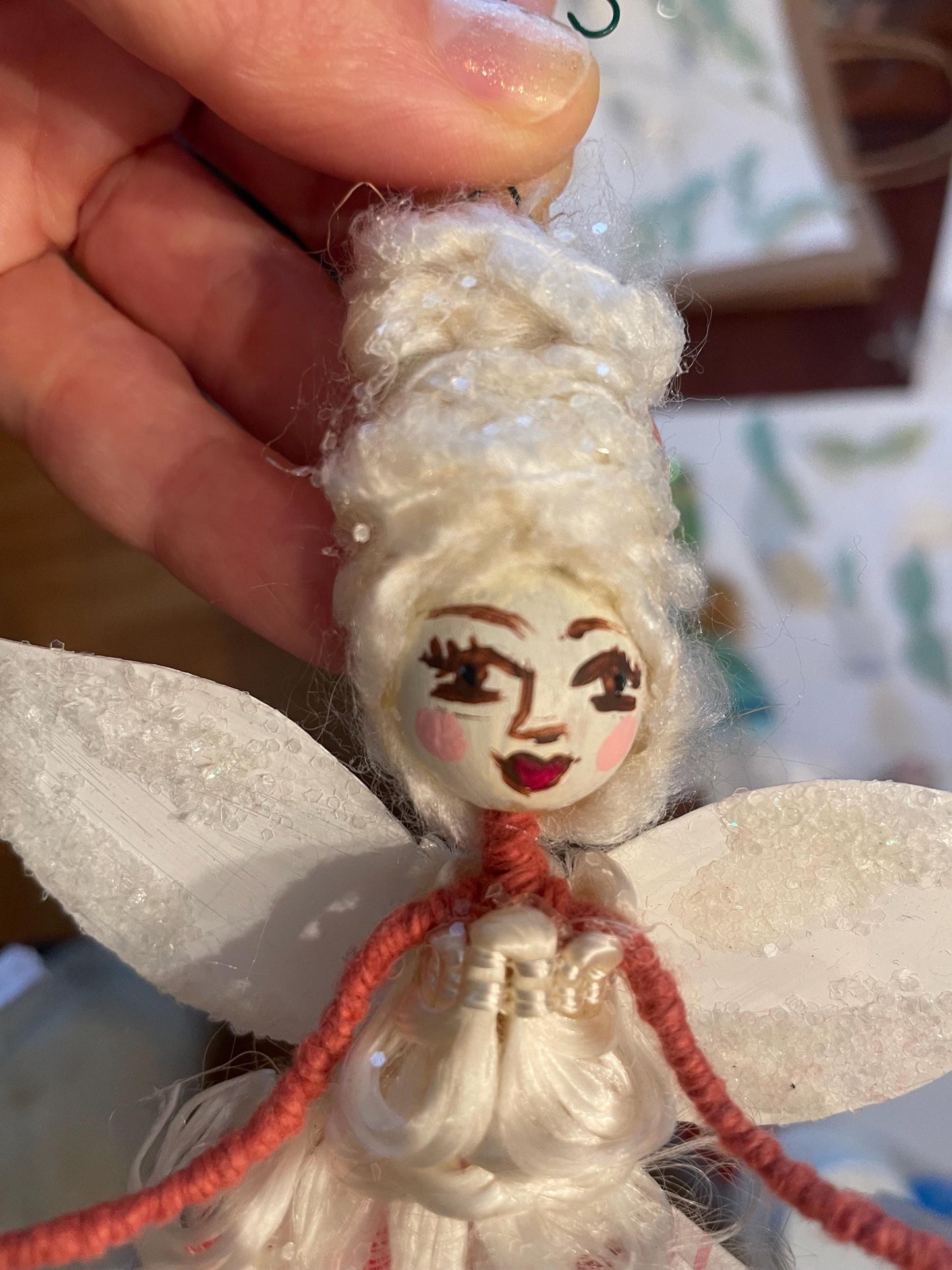 Handmade Fairy: Candy canes and Sugar Plums 10 inch Ornament