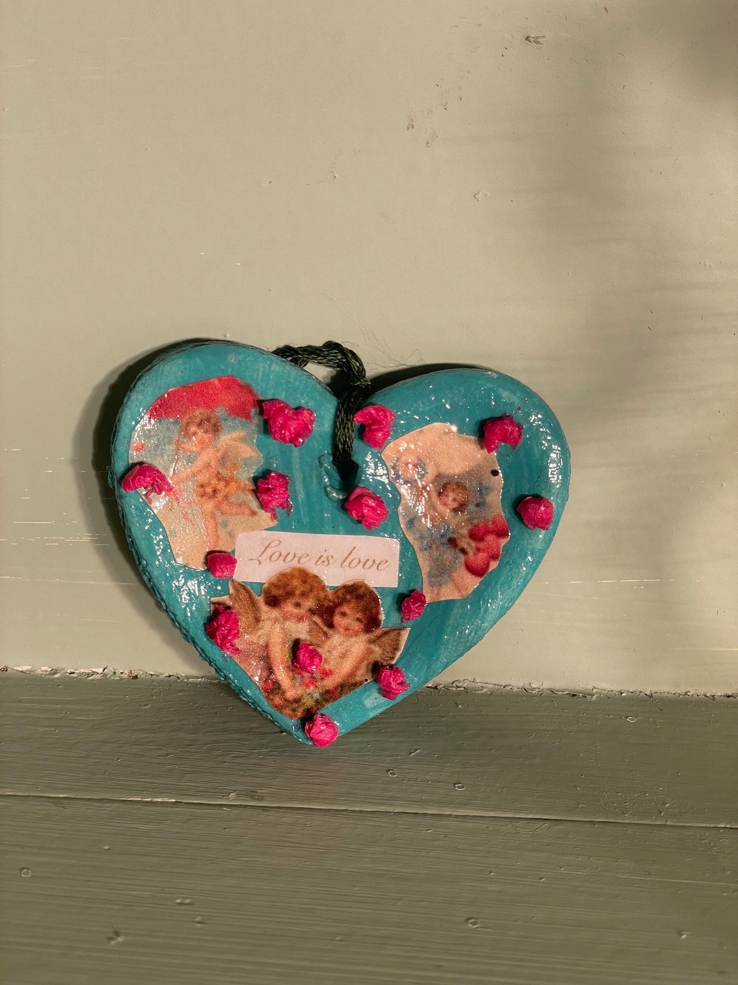 Poetic Heart Ornament: Love is Love