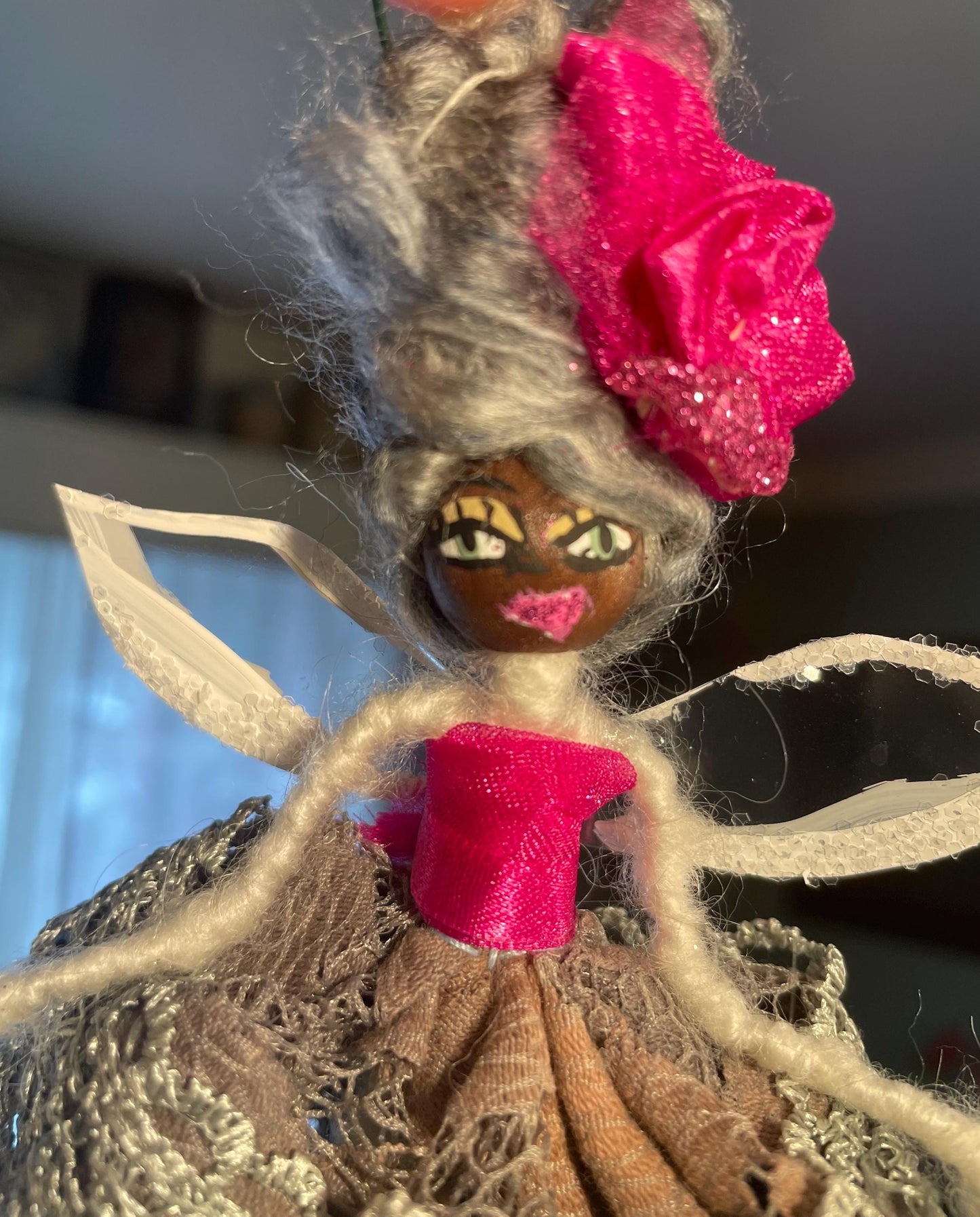 Hot Pink Fairy: Spread Your Wings Handmade Ornament