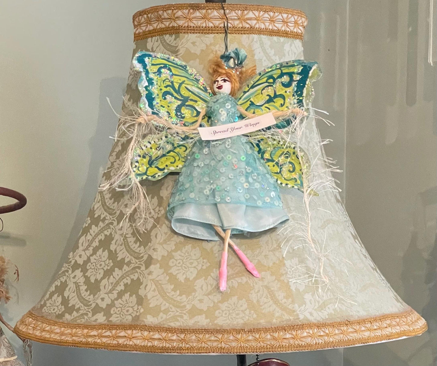 Spring Fairy Doll with Handpainted Butterfly Wings
