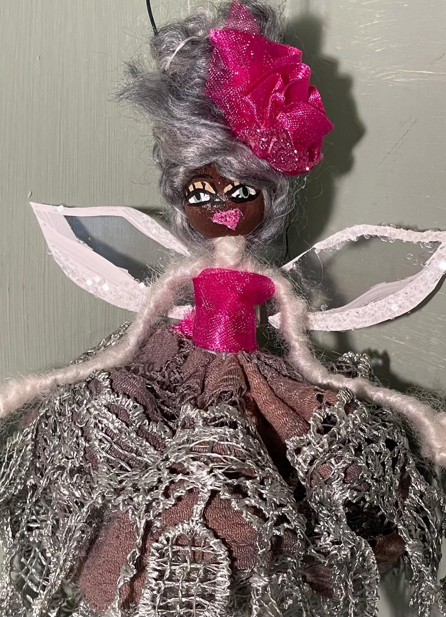 Hot Pink Fairy: Spread Your Wings Handmade Ornament