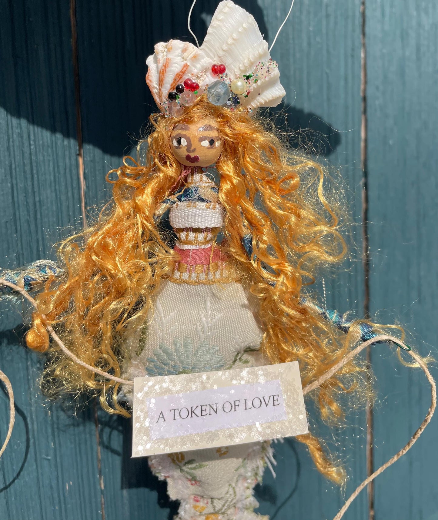 Mermaid keepsake with Token of Love message
