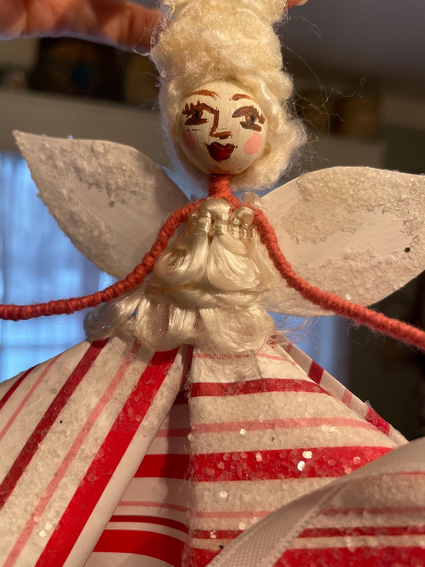 Handmade Fairy: Candy canes and Sugar Plums 10 inch Ornament