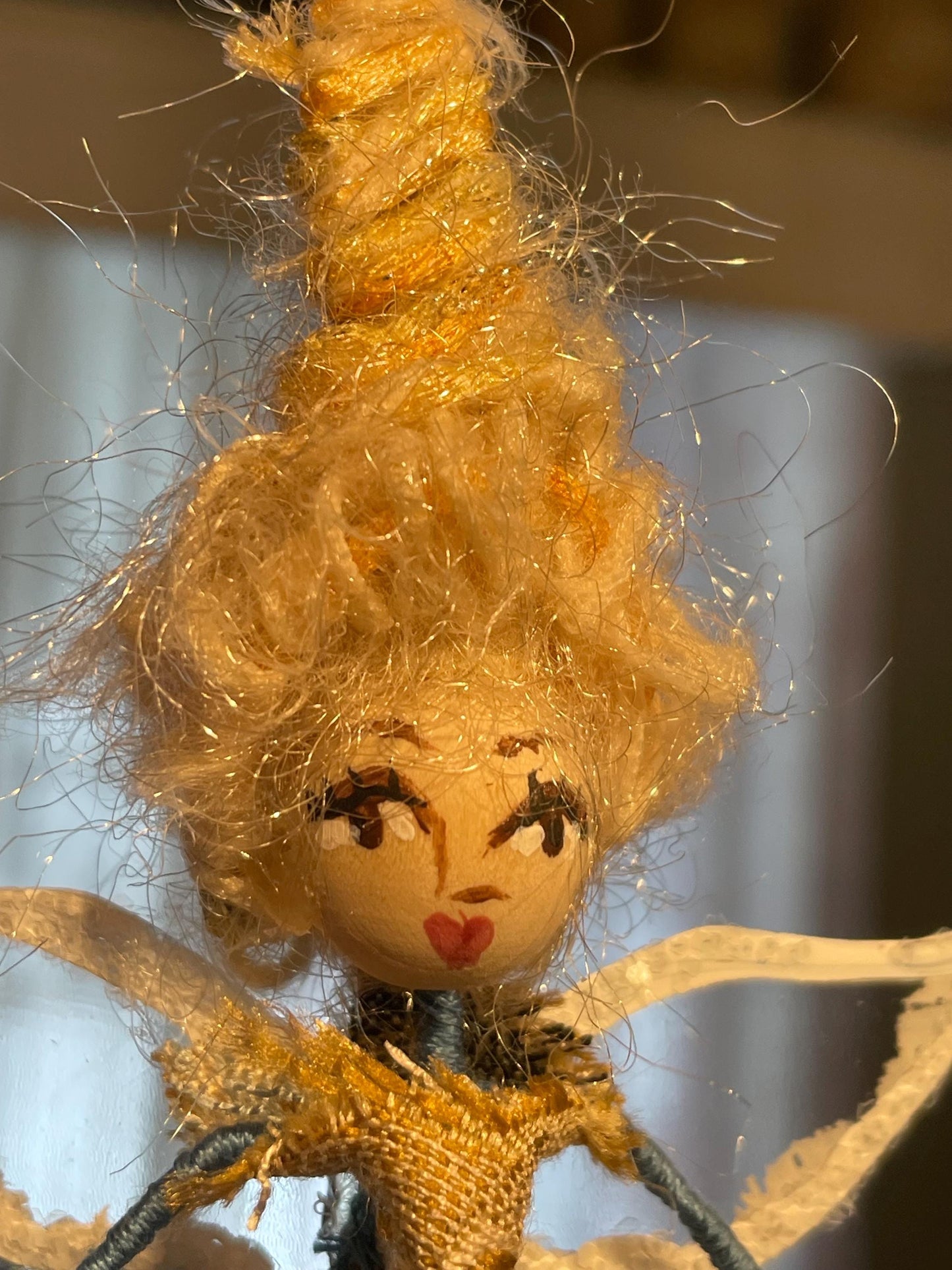 Betty Bouffant Customized Fairy: Sparkle Wings,Velvet Shoes and Tulle Tutu Ballerina Doll
