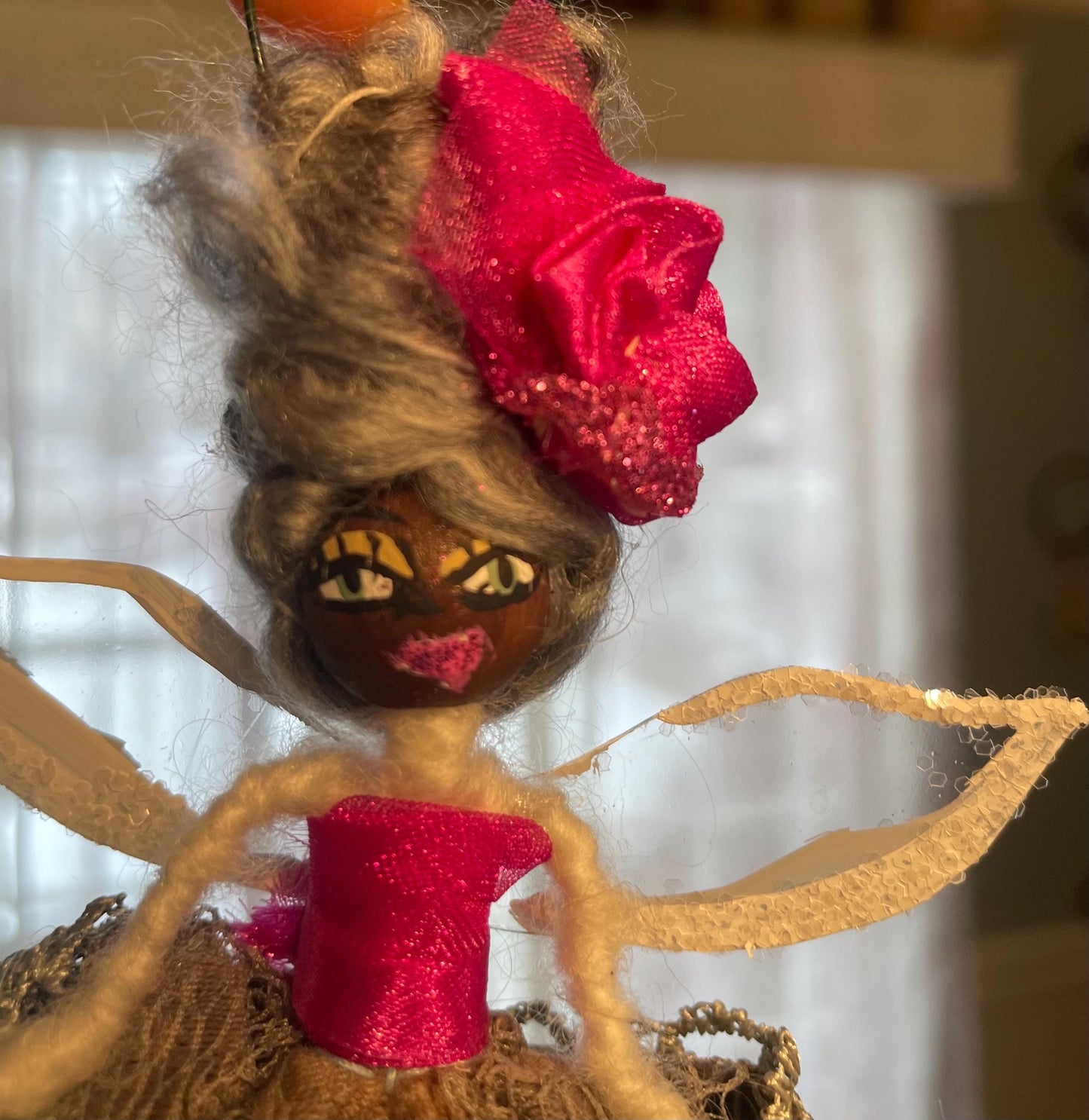 Hot Pink Fairy: Spread Your Wings Handmade Ornament