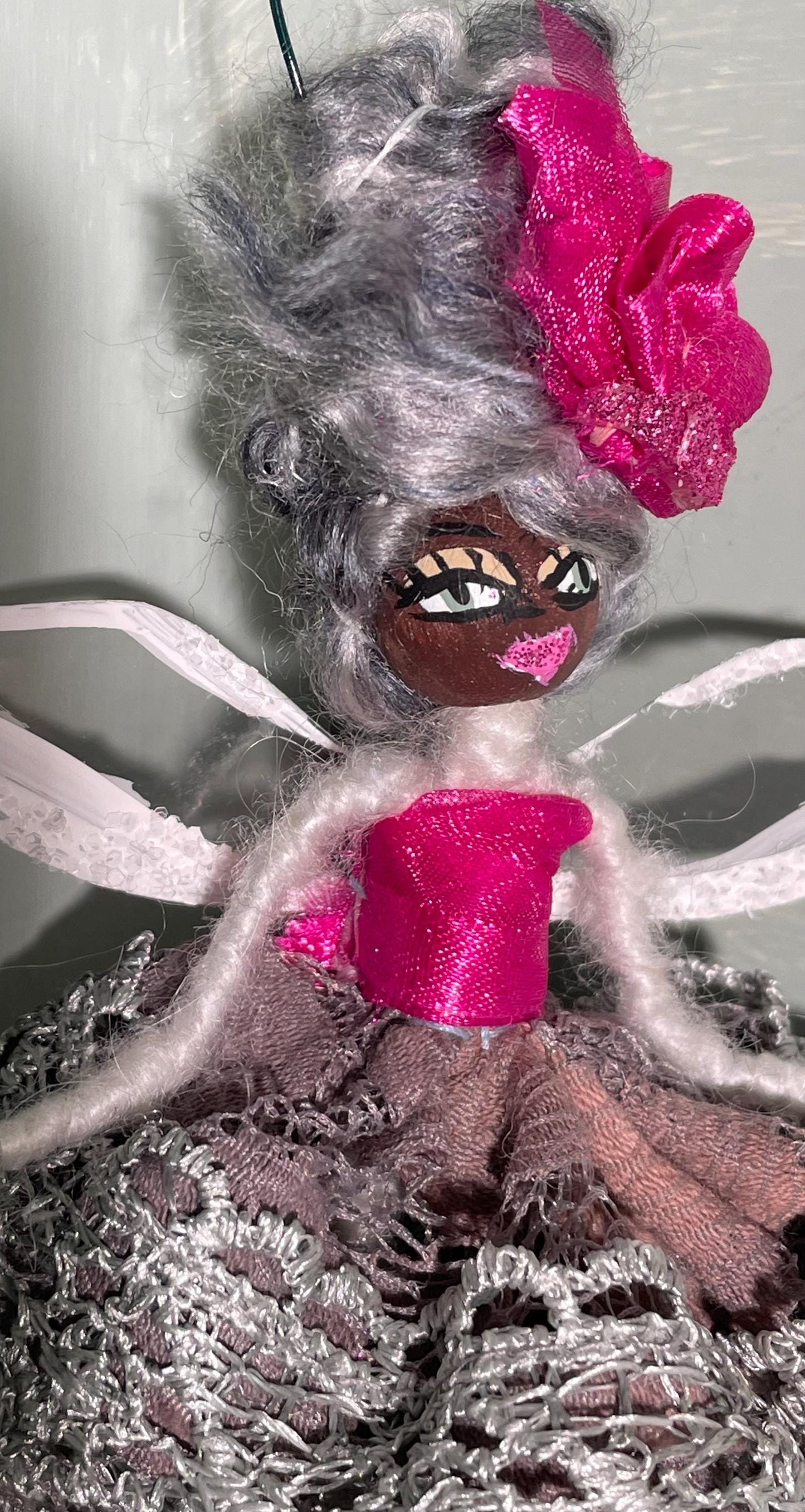 Hot Pink Fairy: Spread Your Wings Handmade Ornament