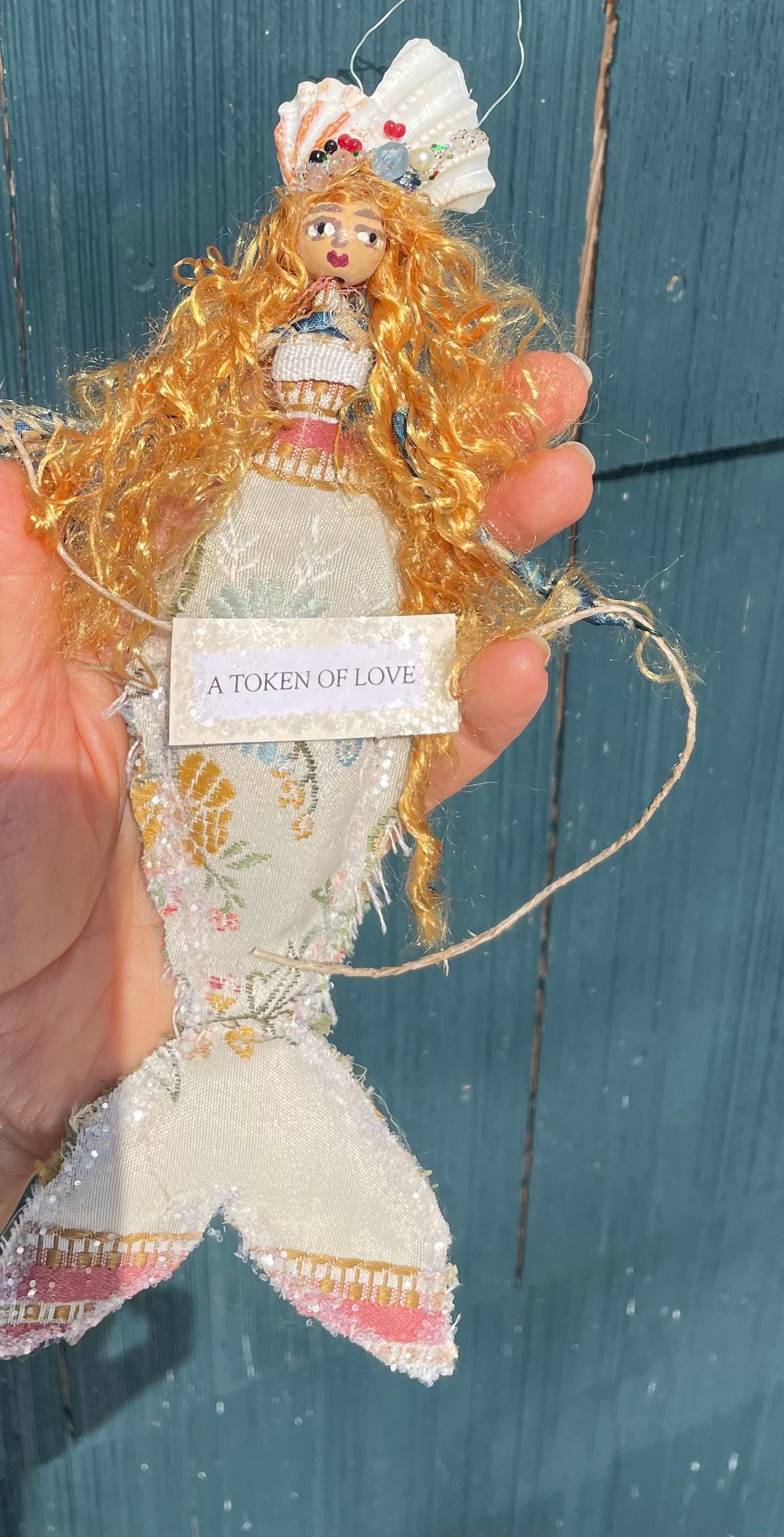 Mermaid keepsake with Token of Love message