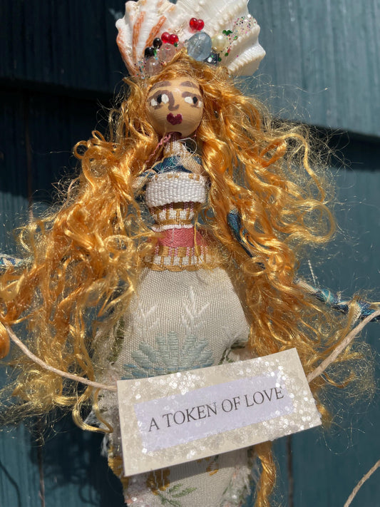 Mermaid keepsake with Token of Love message