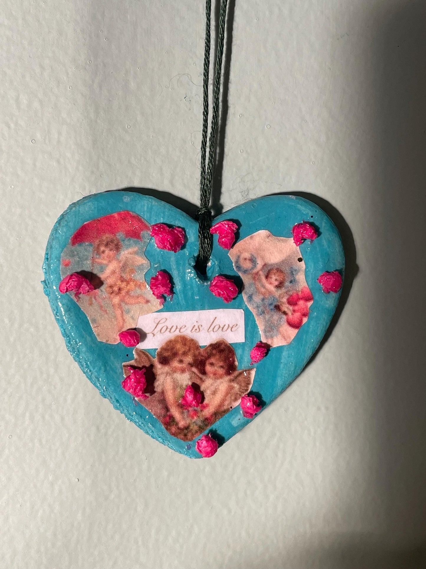 Poetic Heart Ornament: Love is Love