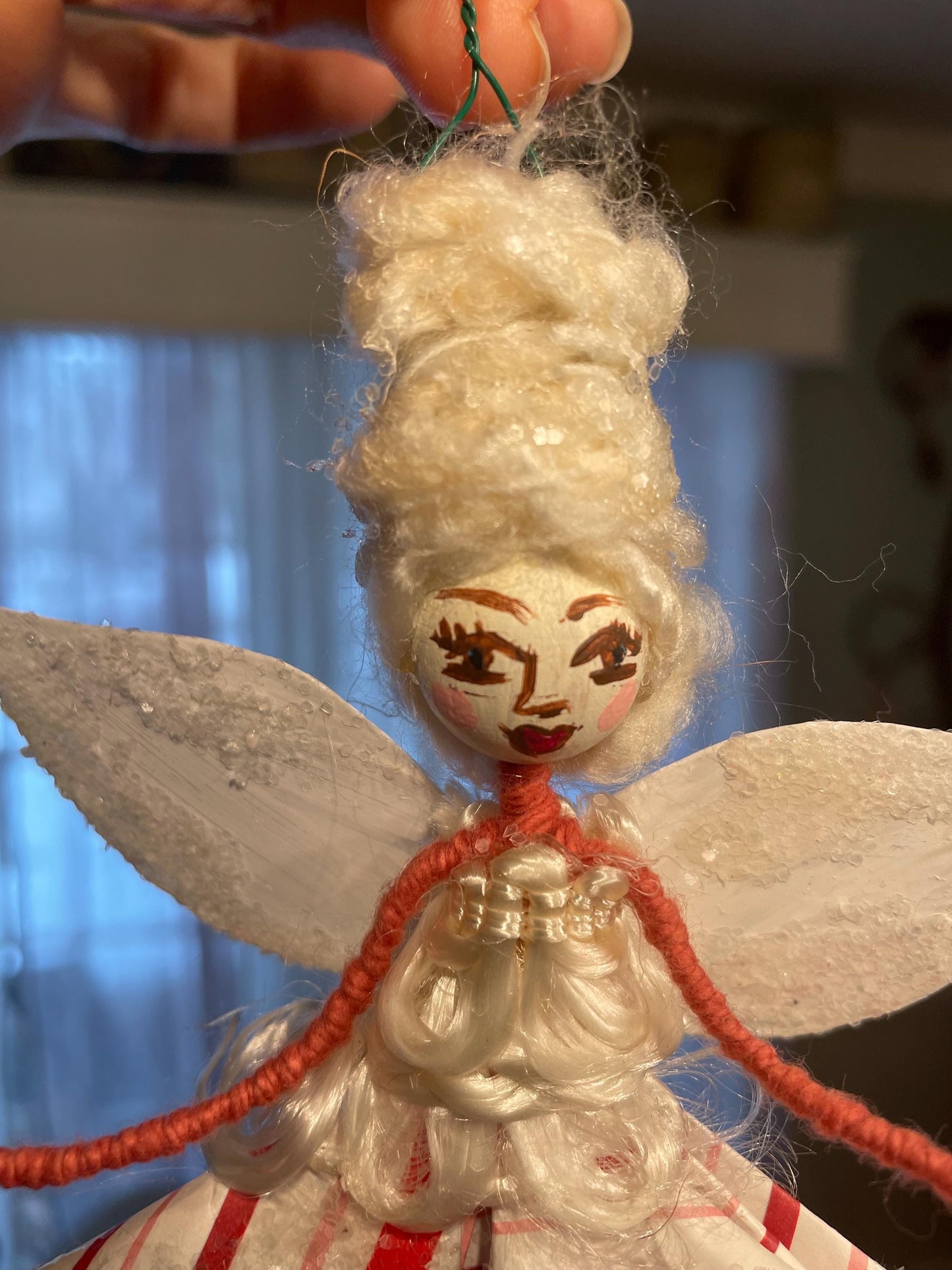 Handmade Fairy: Candy canes and Sugar Plums 10 inch Ornament
