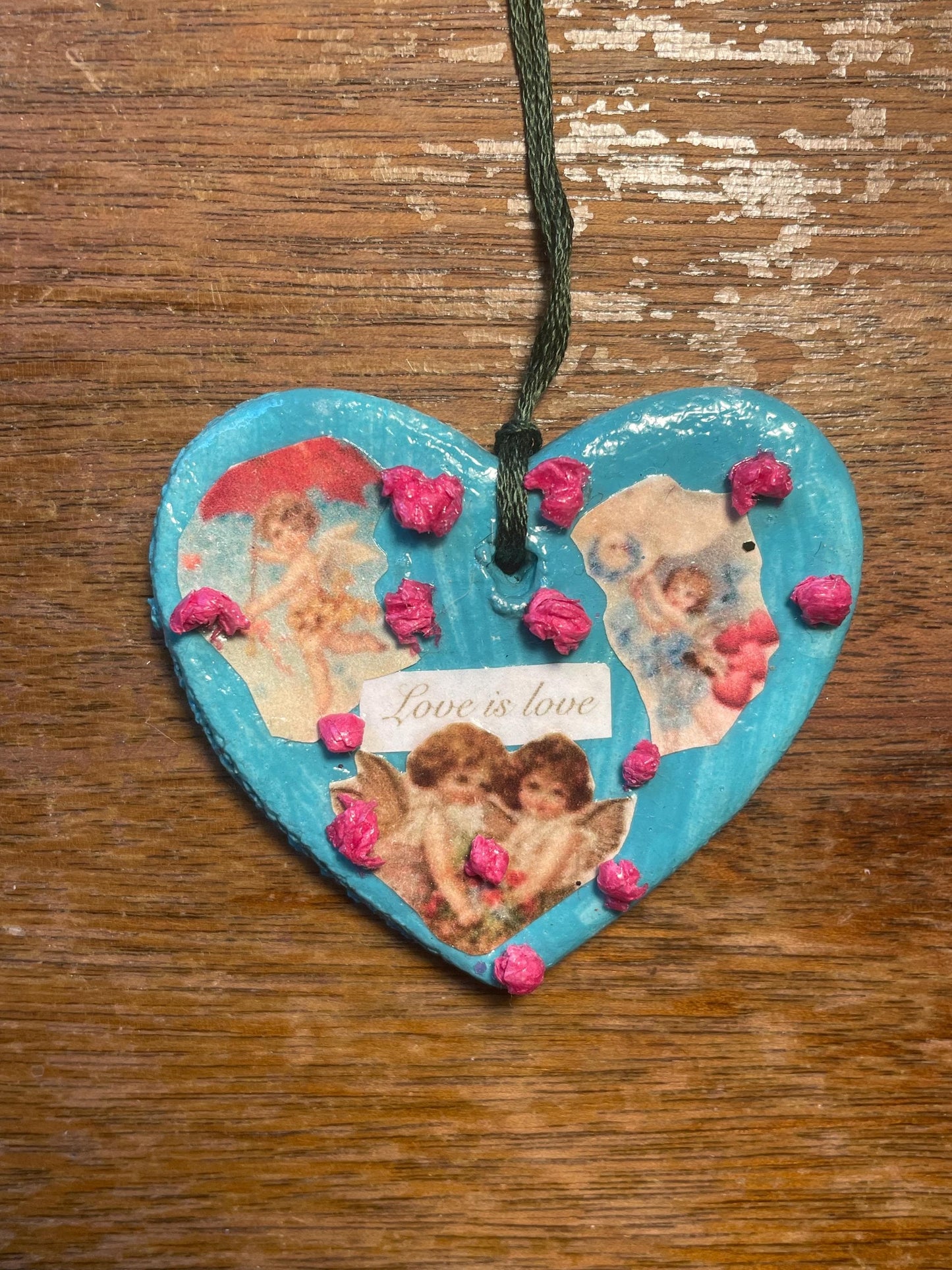 Poetic Heart Ornament: Love is Love
