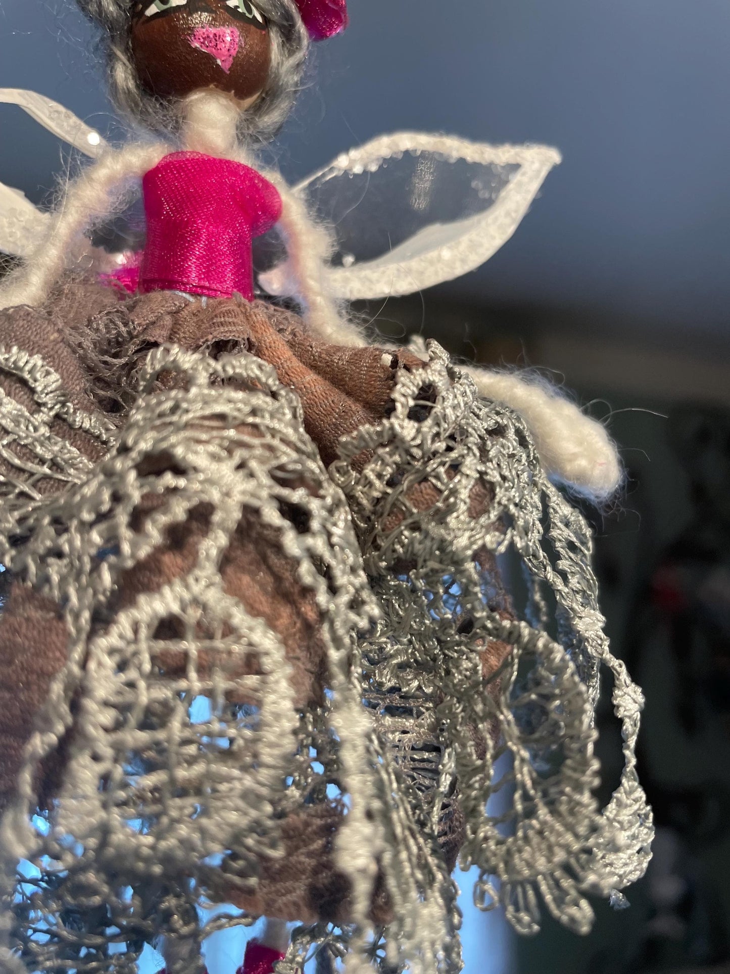 Hot Pink Fairy: Spread Your Wings Handmade Ornament
