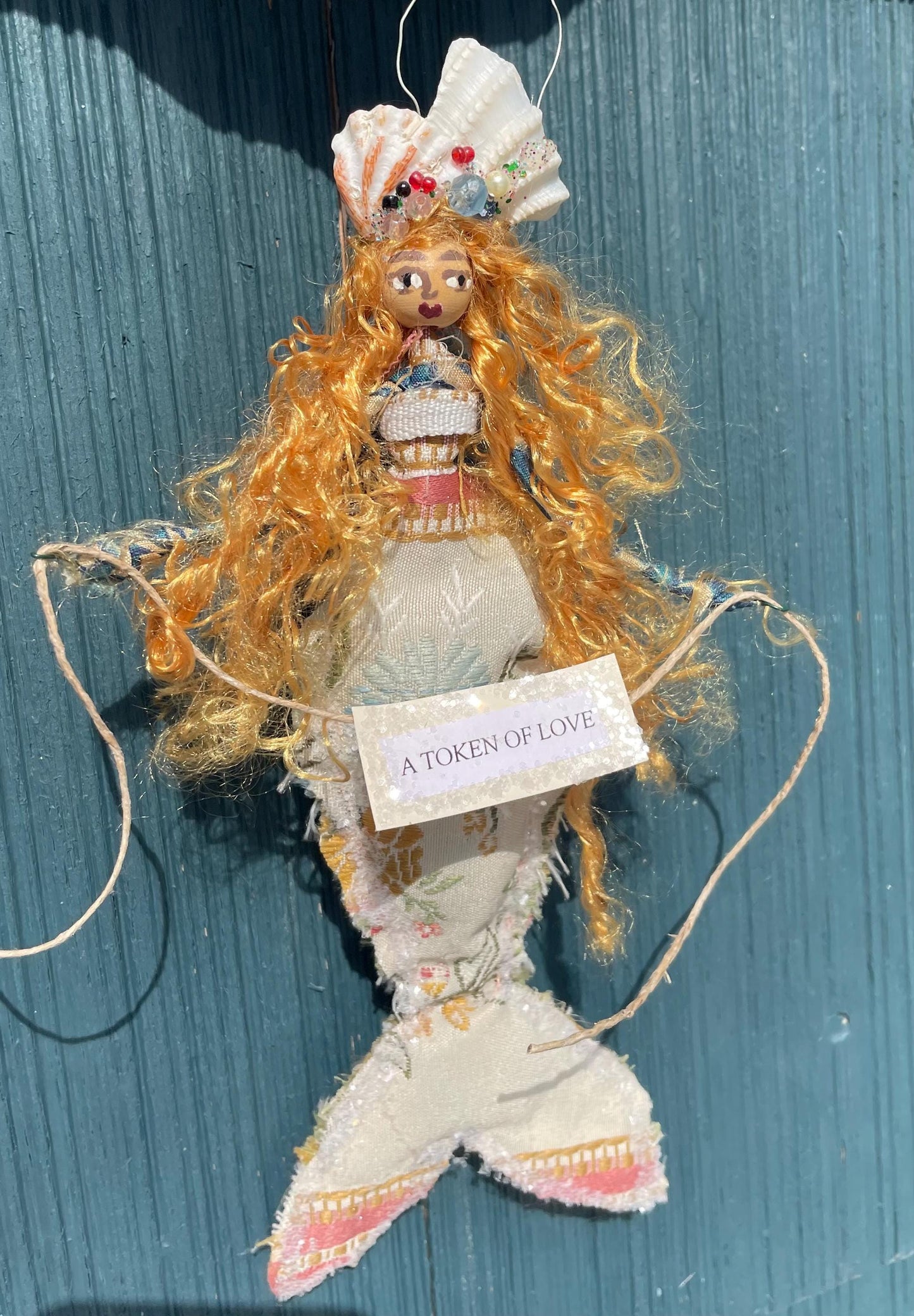 Mermaid keepsake with Token of Love message