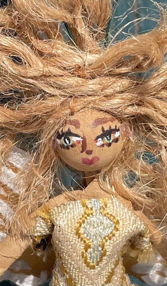 Handmade fairy ornament with inspirational message