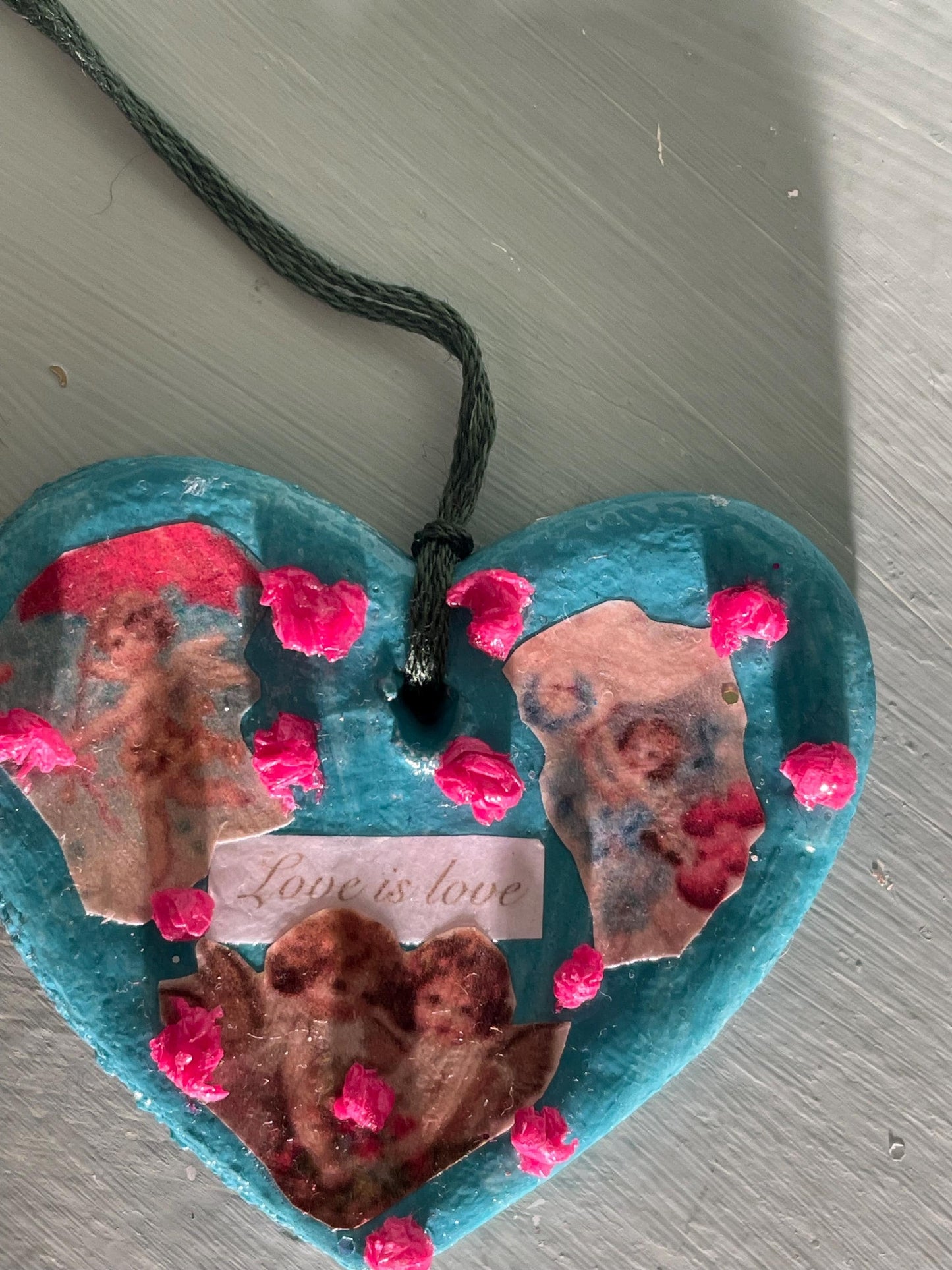 Poetic Heart Ornament: Love is Love