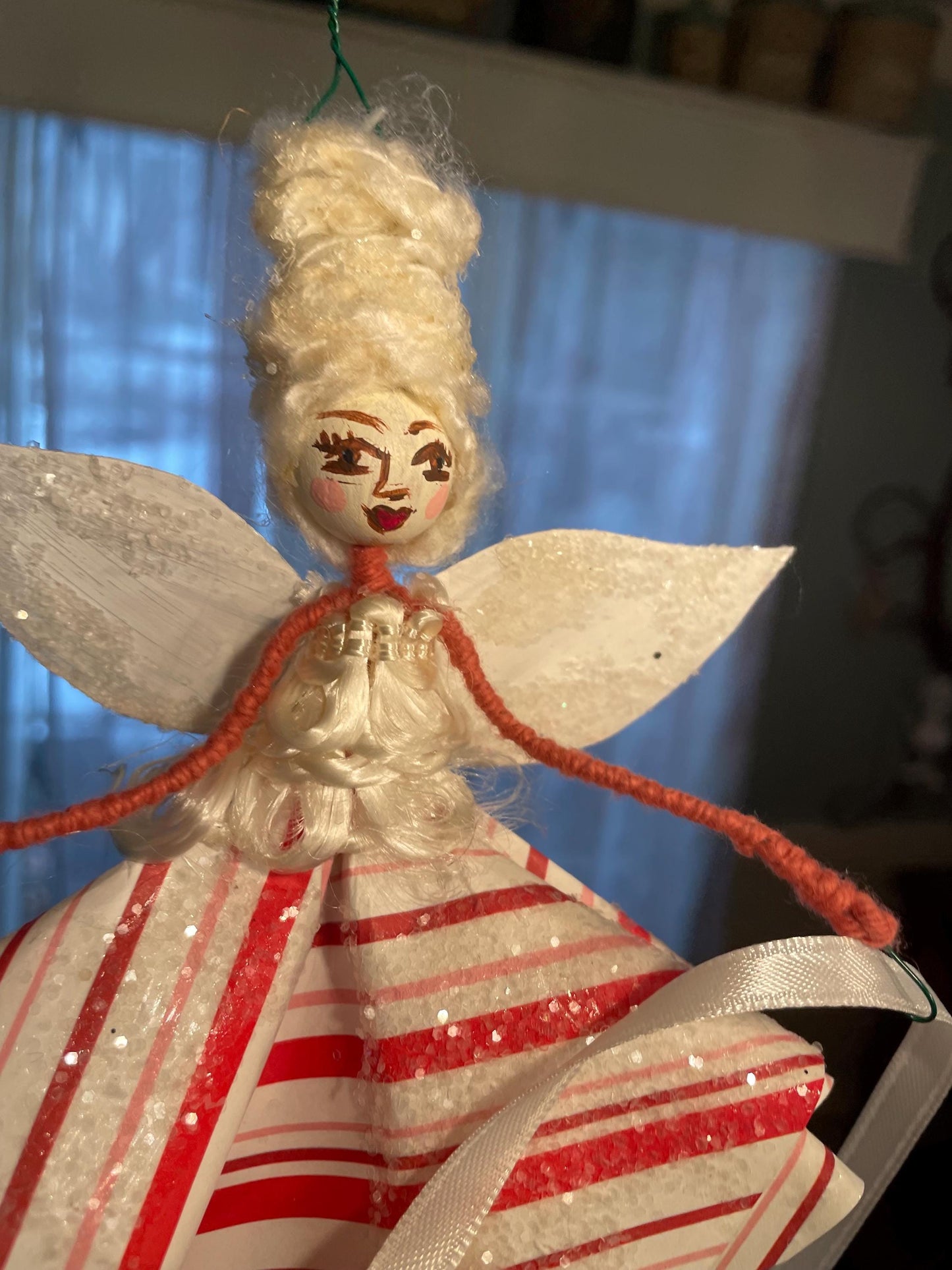 Handmade Fairy: Candy canes and Sugar Plums 10 inch Ornament