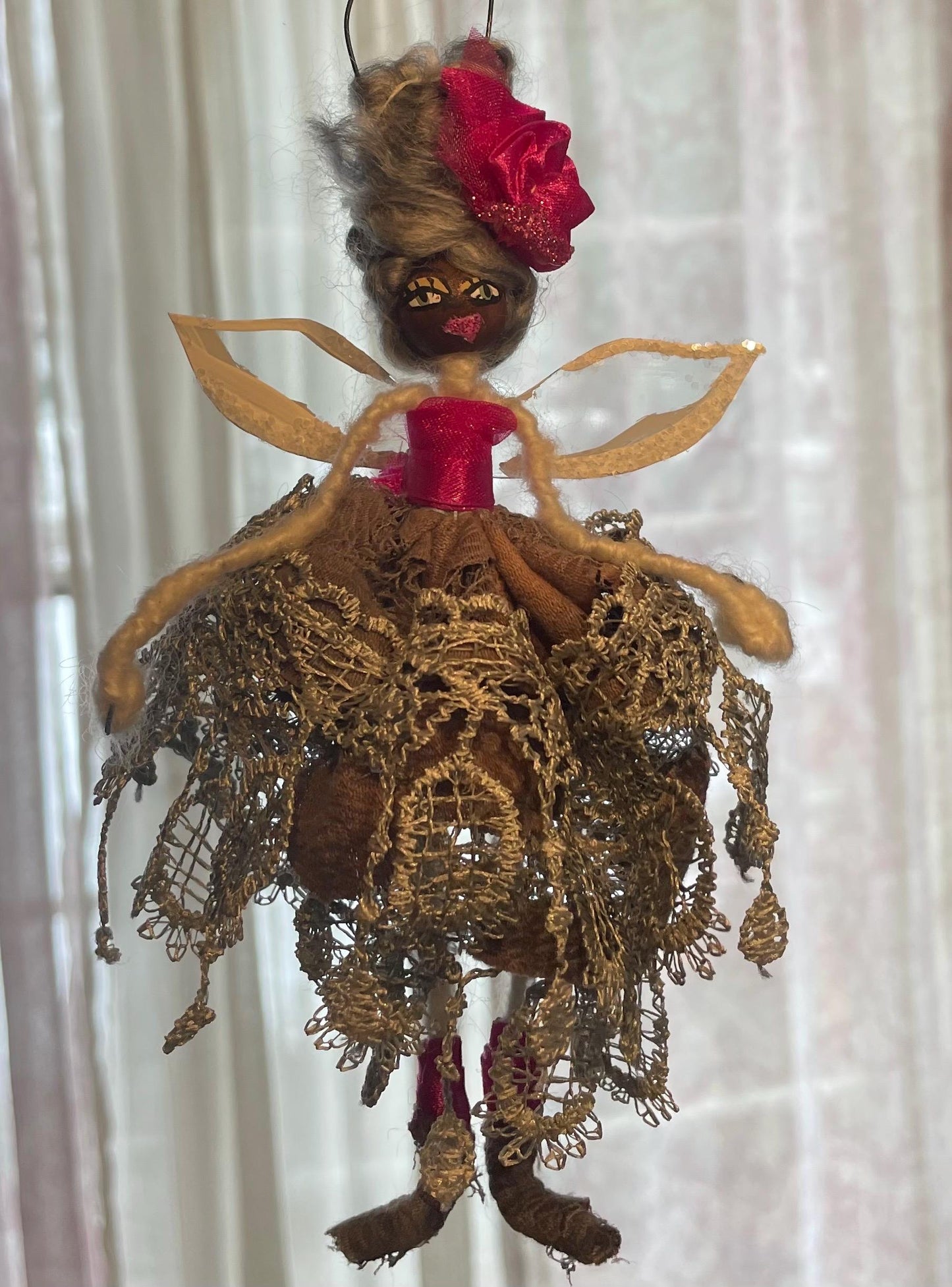 Hot Pink Fairy: Spread Your Wings Handmade Ornament