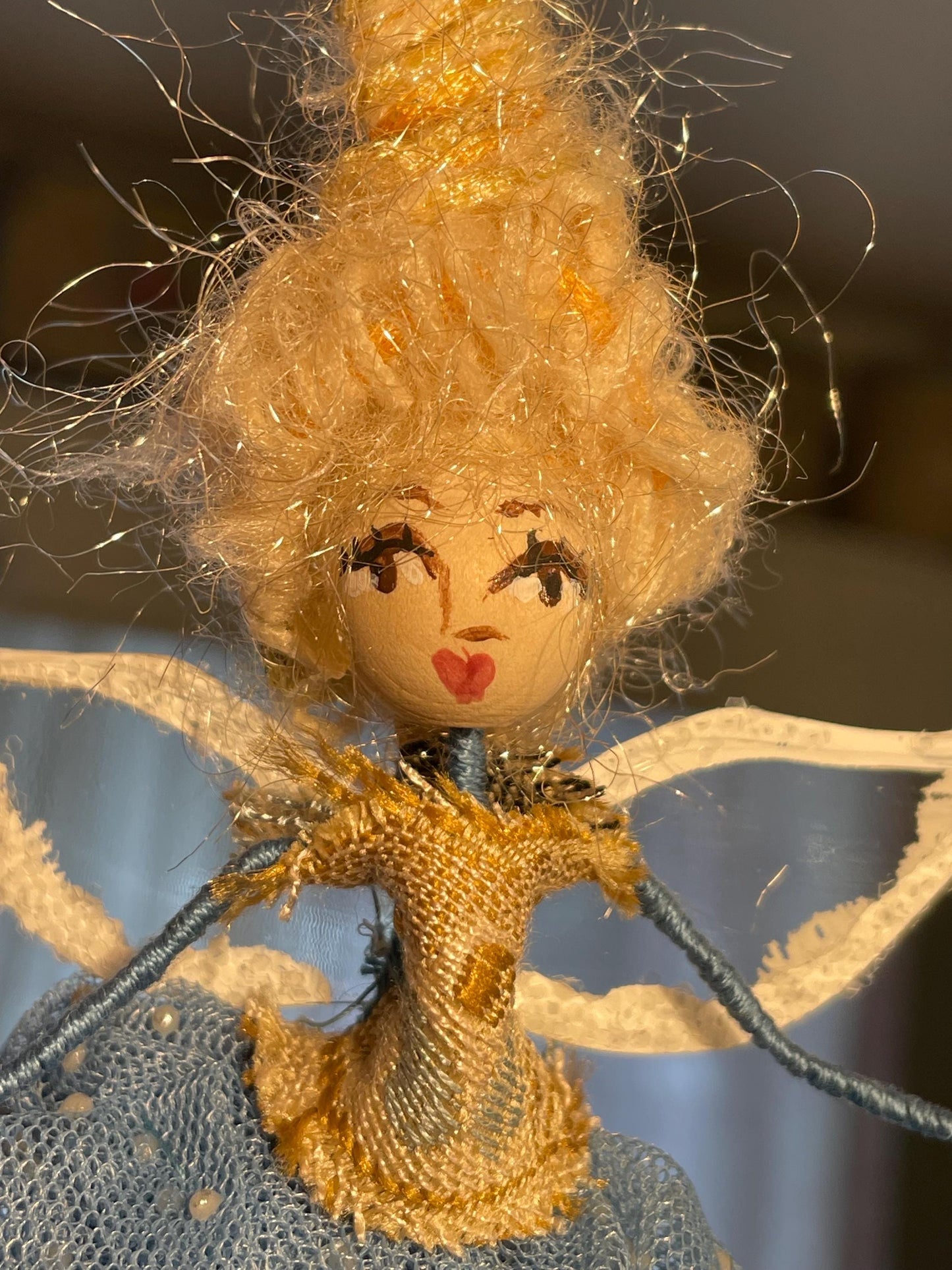 Betty Bouffant Customized Fairy: Sparkle Wings,Velvet Shoes and Tulle Tutu Ballerina Doll