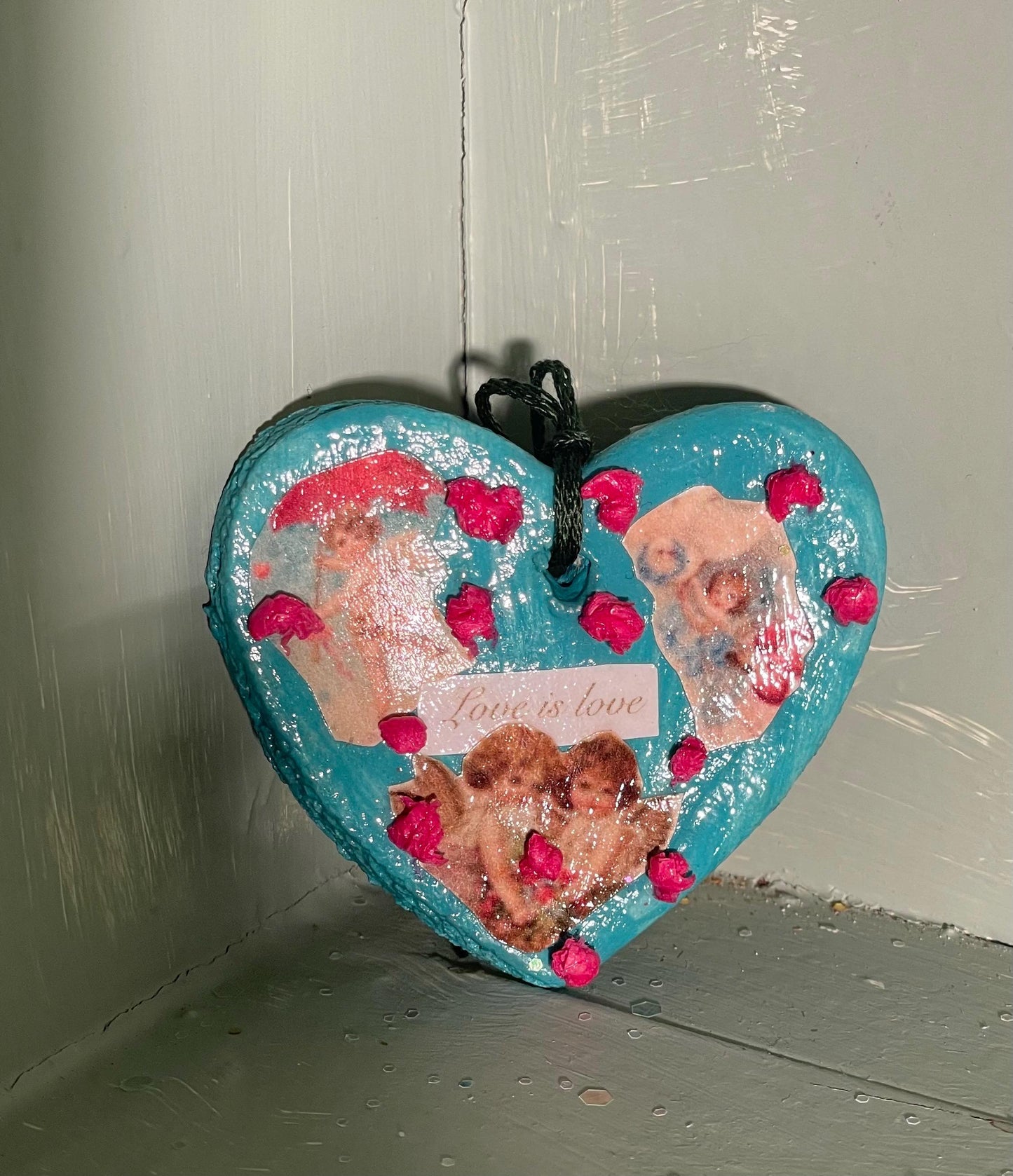 Poetic Heart Ornament: Love is Love