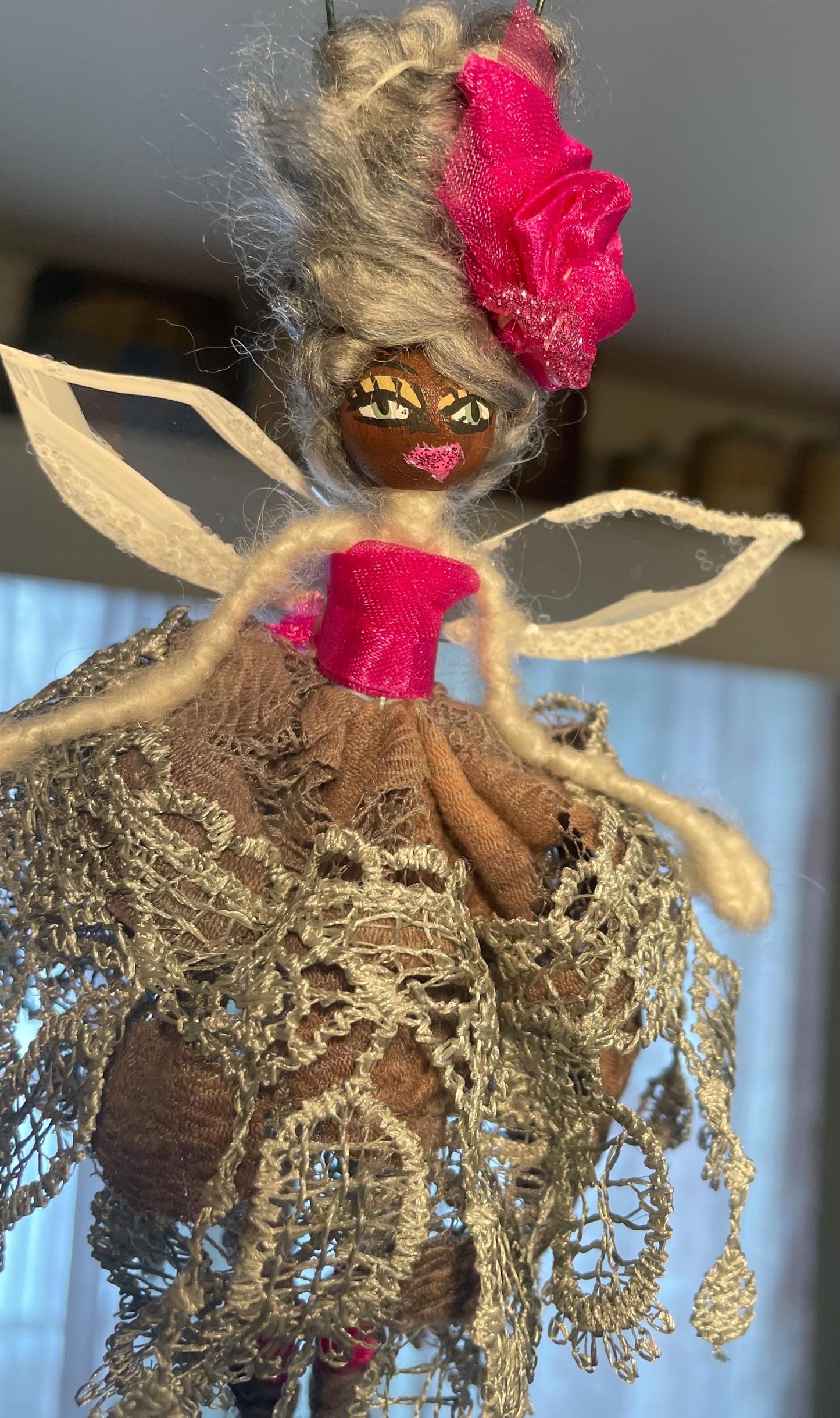 Hot Pink Fairy: Spread Your Wings Handmade Ornament