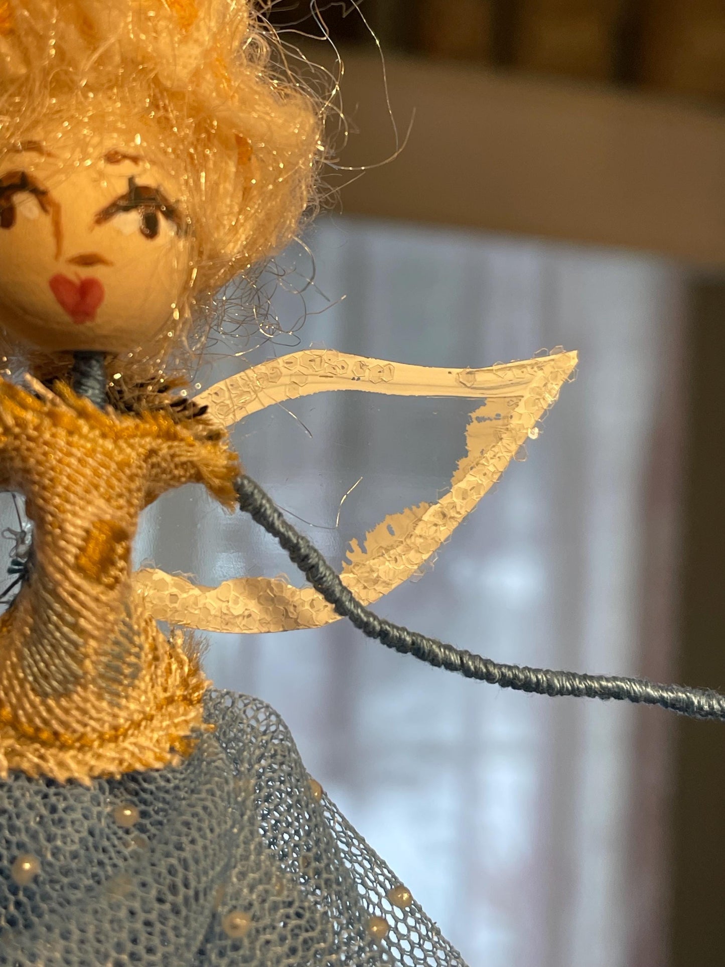 Betty Bouffant Customized Fairy: Sparkle Wings,Velvet Shoes and Tulle Tutu Ballerina Doll