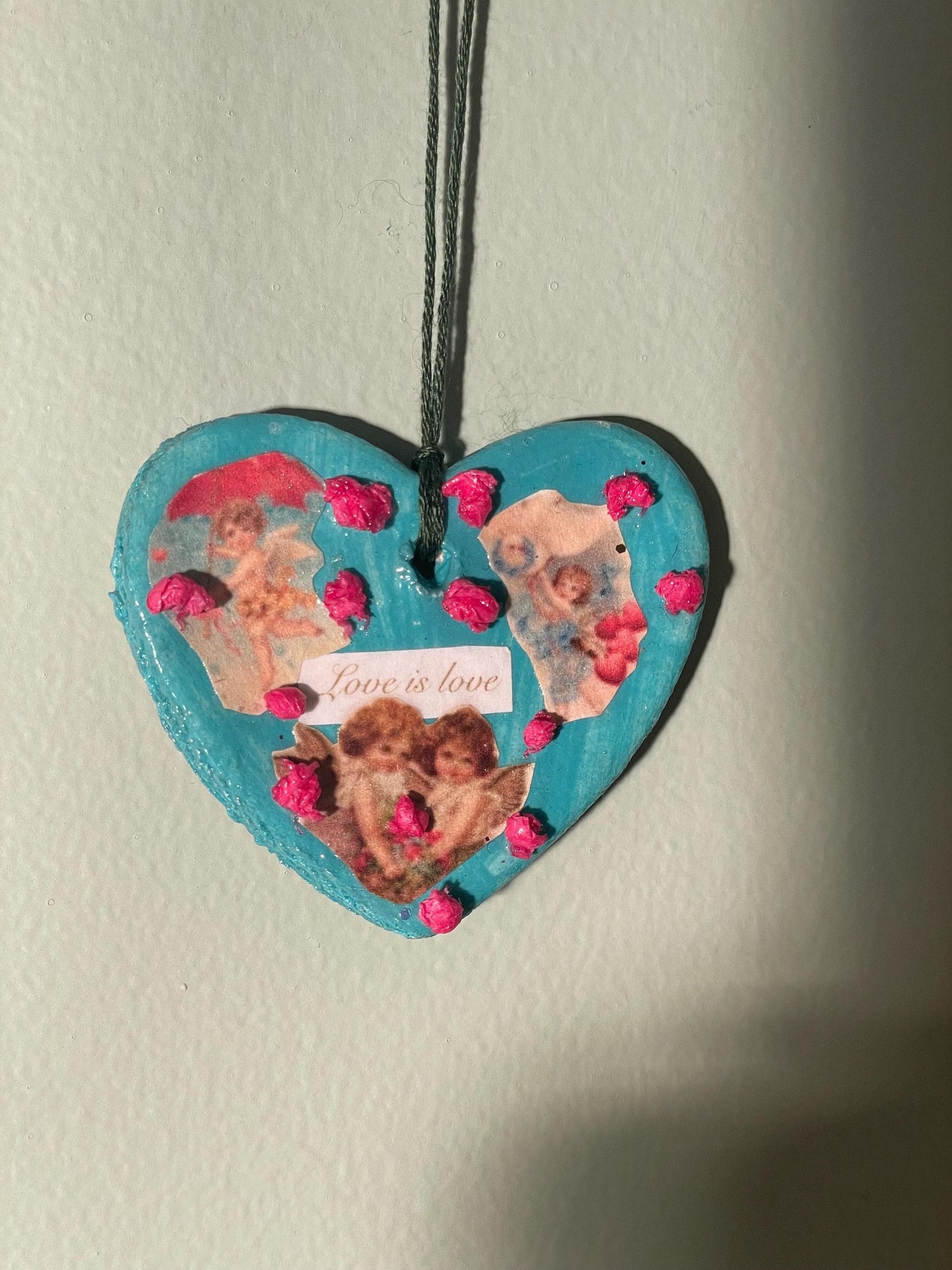 Poetic Heart Ornament: Love is Love